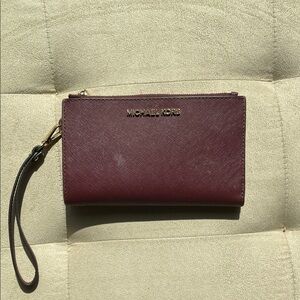 Michael Kors Deep Red Wristlet